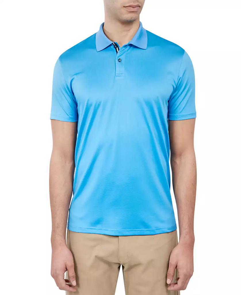 Society of Threads Men's Regular Fit Solid Performance Polo Shirt