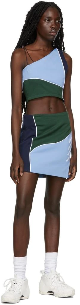 Ahluwalia Blue & Green Twice As Nice Skirt 4