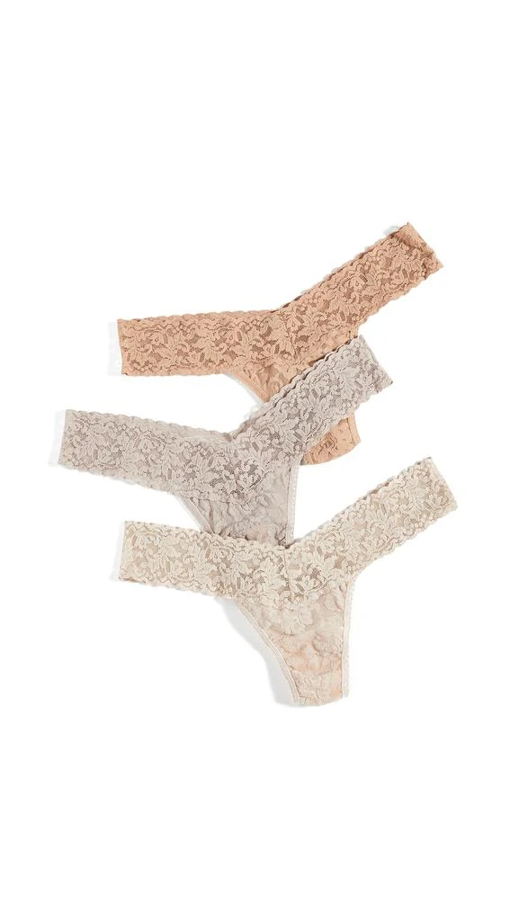 Hanky Panky 3 Pack Neutrals Low Rise Thongs 5