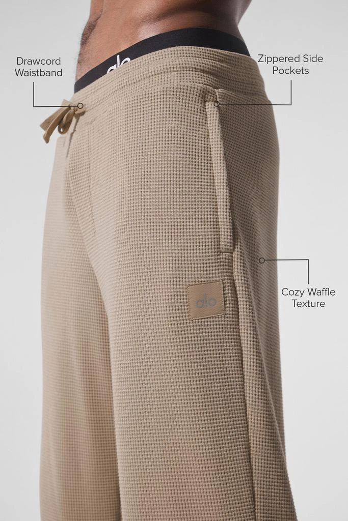 Alo Elevate Waffle Straight Leg Pant - Gravel 2
