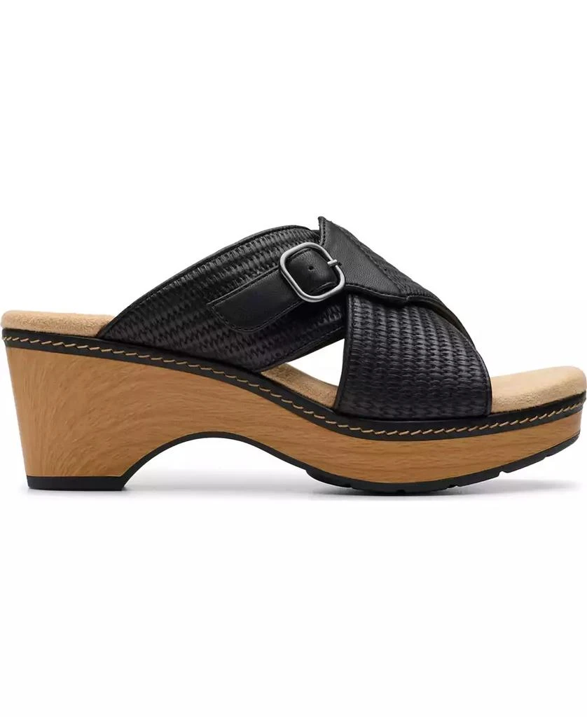 Clarks Seannah Nora Wedge Block Heel Sandals 2