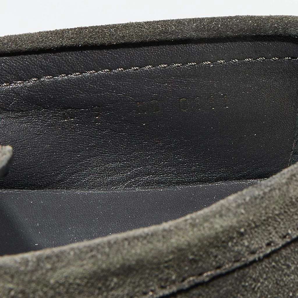 Louis Vuitton Louis Vuitton Dark Grey Suede Slip On Loafers Size 43 8