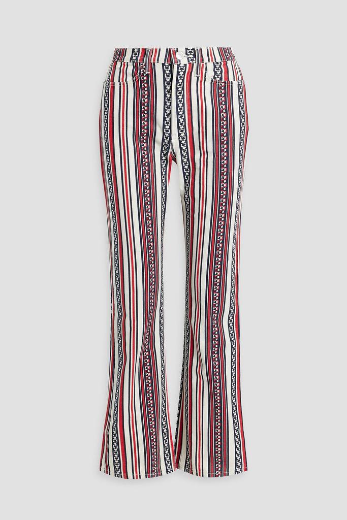 Re/Done Printed high-rise straight-leg jeans