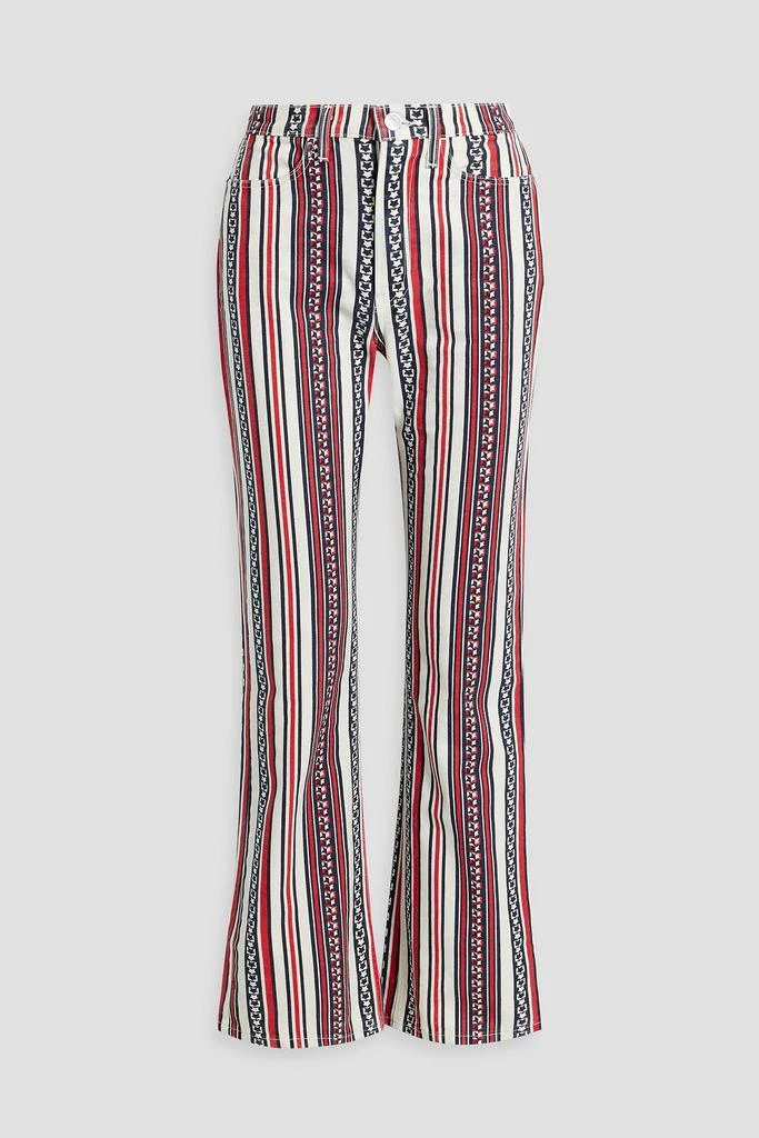 Re/Done Printed high-rise straight-leg jeans 1