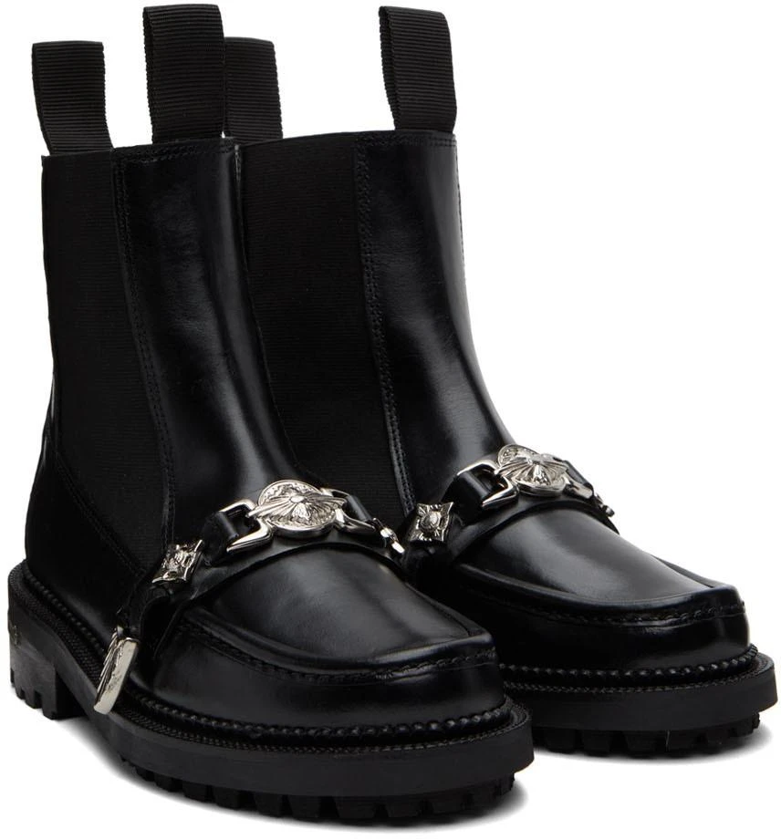 Toga Pulla Black Embellished Chelsea Boots 4