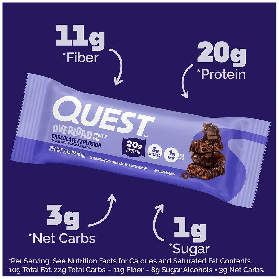 Quest Overload Protein Bar Chocolate Explosion 5