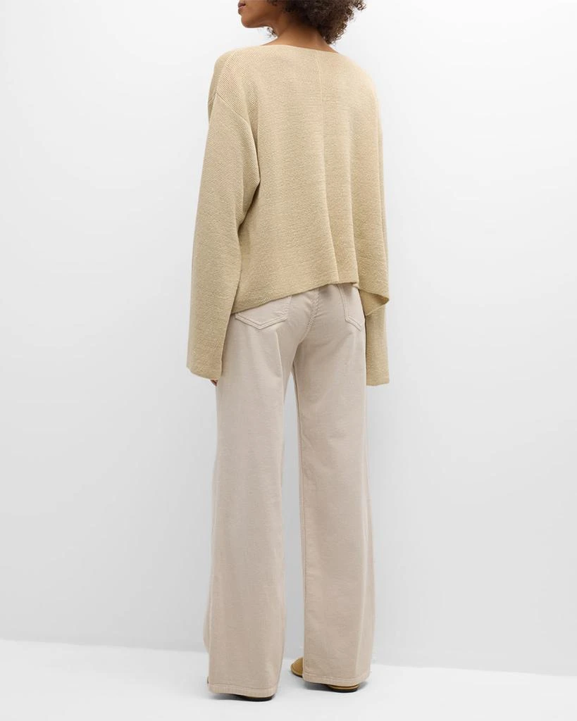 The Row Flo Linen Knit Sweater 4