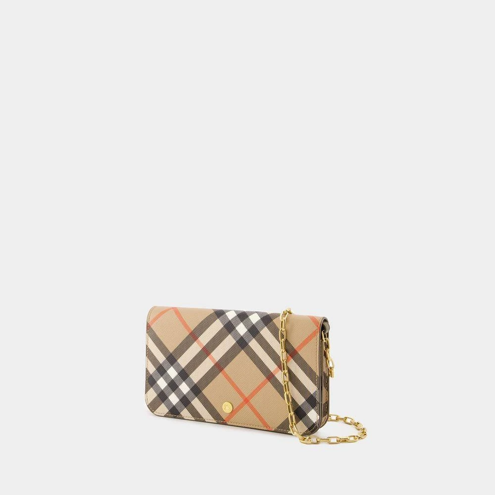 Burberry Burberry Check Chain Strap Wallet Bags 2