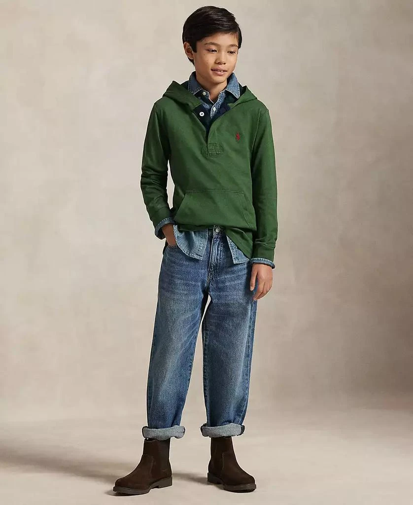 Ralph Lauren Boys
 8-20 Hooded Long Sleeve Rugby Sweatshirt 2