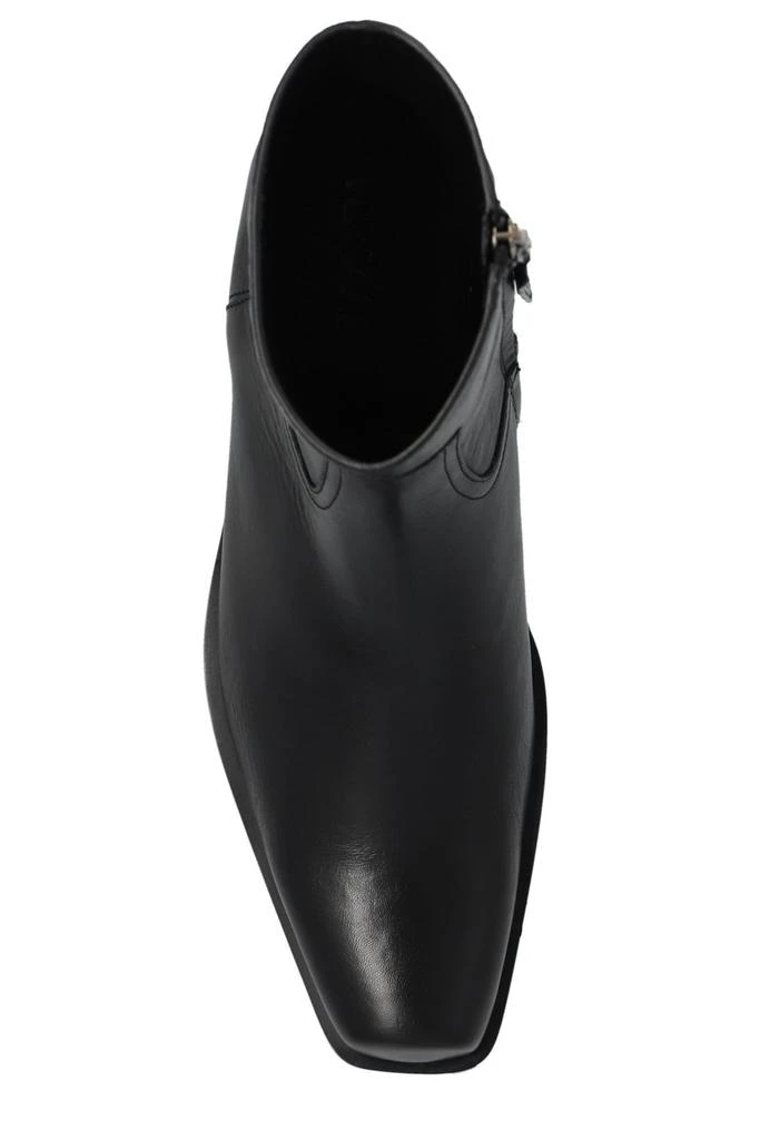 Versace Versace Square-Toe Zipped Boots 4