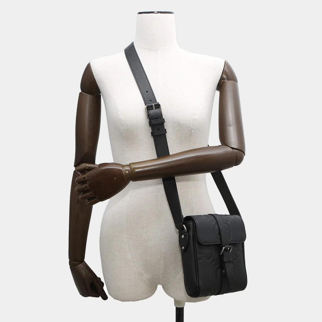 Gucci Gucci Jumbo Gg Messenger Bag Black Leather Size Small