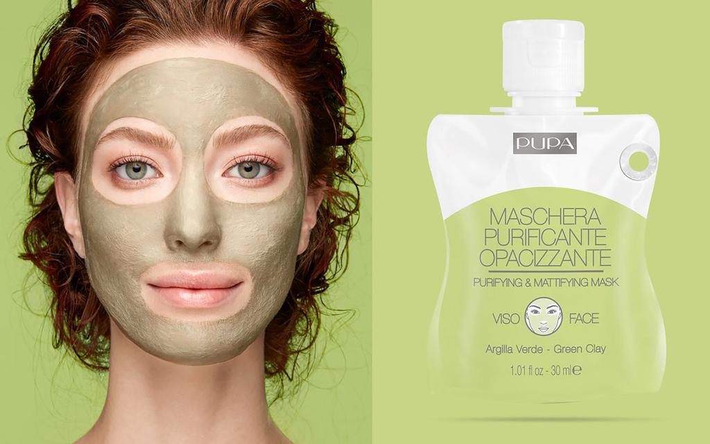 PUPA Milano Purifying and Mattifying Face Mask - Green Clay by  for Unisex - 1 oz Mask