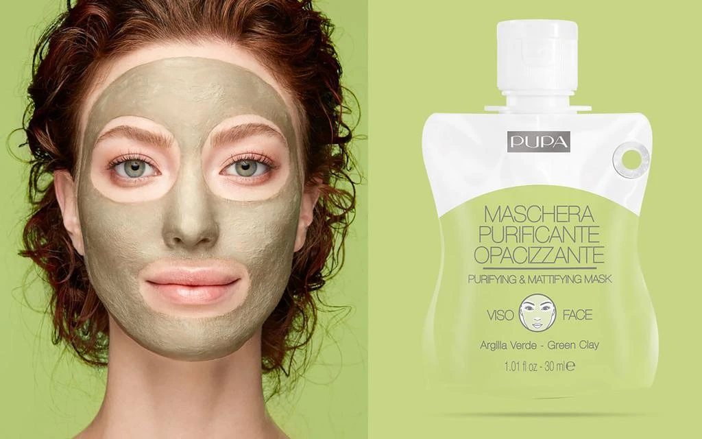 PUPA Milano Purifying and Mattifying Face Mask - Green Clay by  for Unisex - 1 oz Mask 2