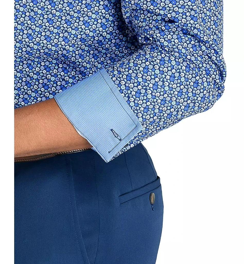 ConStruct Men’s Recycled Slim Fit Floral 4-Way Stretch Performance Dress Shirt 5