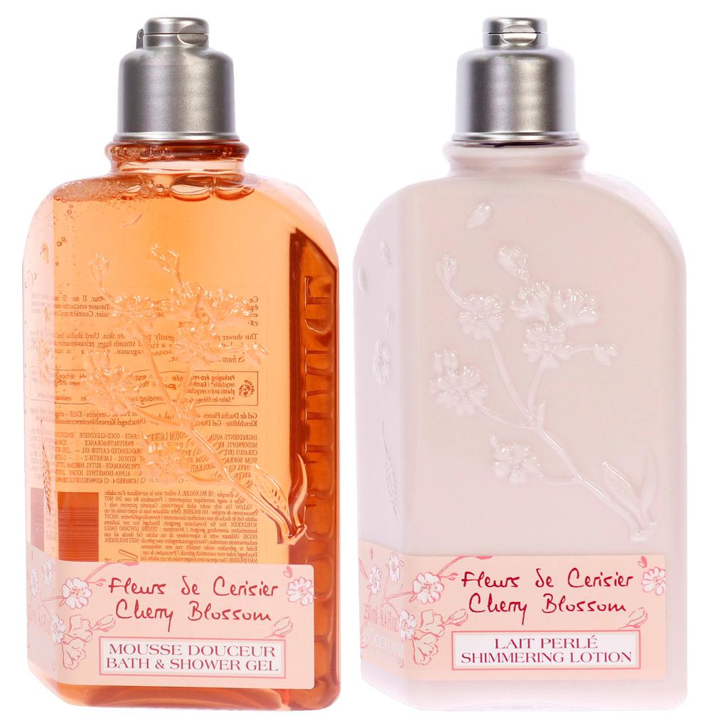 LOccitane Cherry Blossom Fragrance and Hand Cream Kit by LOccitane for Women - 2 Pc Kit 2.5oz EDT Spray, 2.6oz Hand Cream