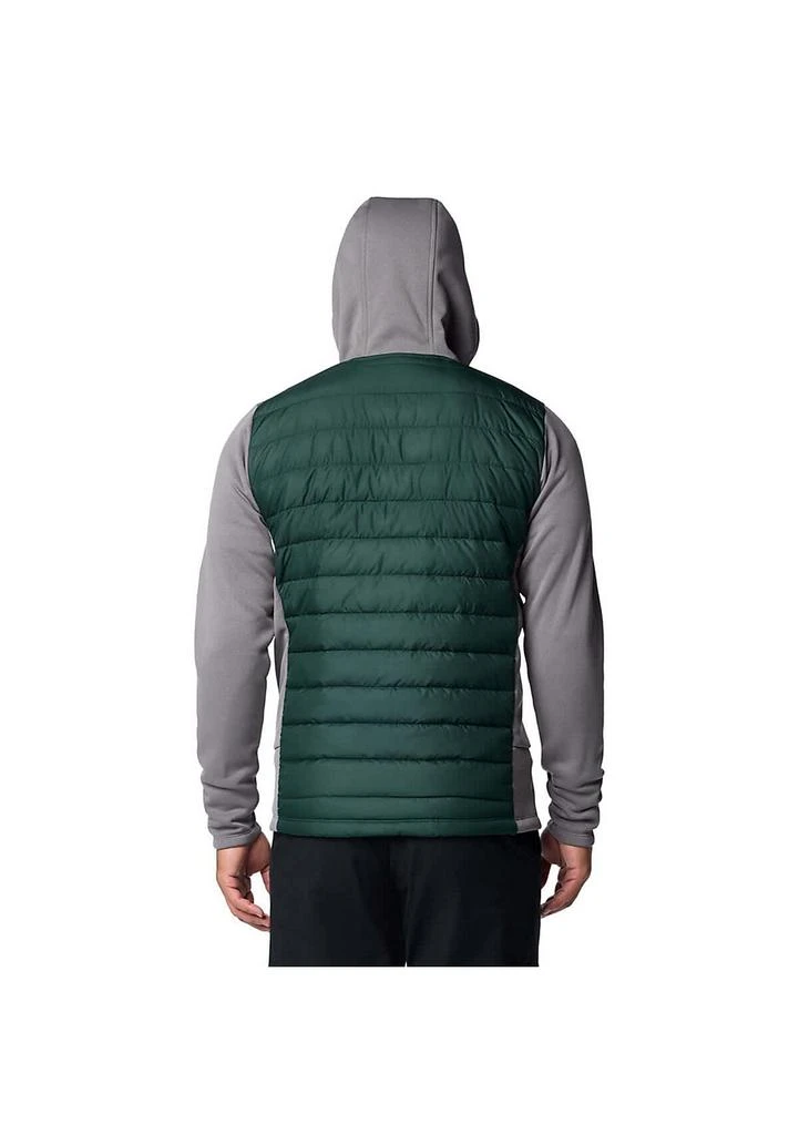 Columbia NCAA Green/Gray Michigan State Spartans Out-Shield Hybrid Full-Zip Hoodie Jacket 2