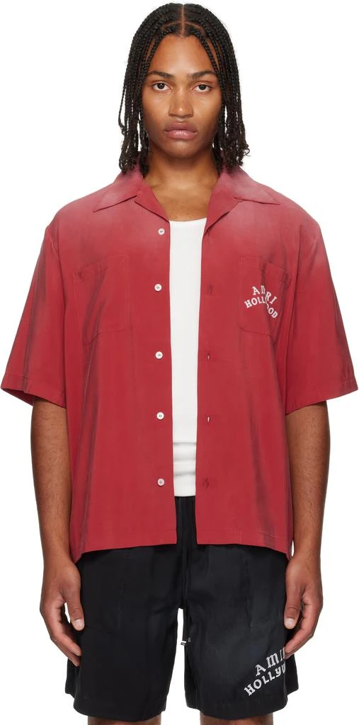 AMIRI Red 
AMIRI Hollywood
 Bowling Shirt 1