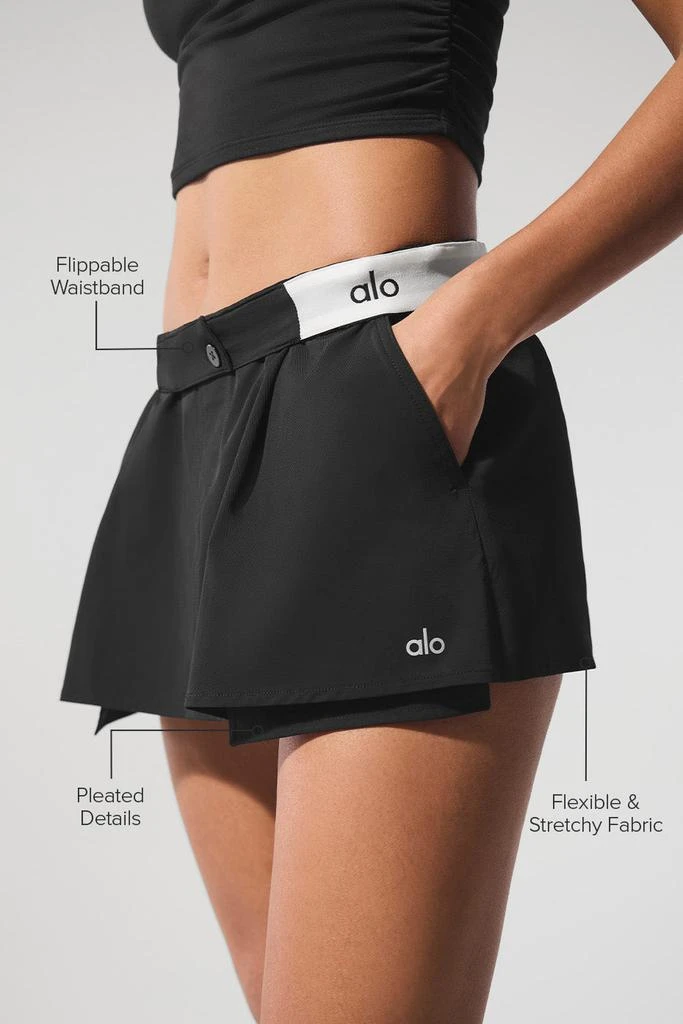 Alo Flip It Mini Skort - Black 2