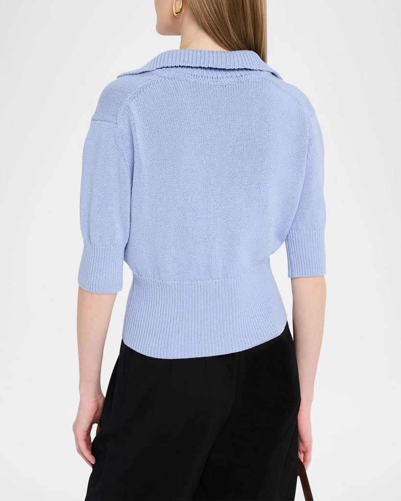 Proenza Schouler Reeve Polo Knit Top 3