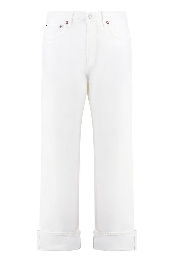 AGOLDE AGOLDE Fran Low-Rise Straight-Leg Jeans
