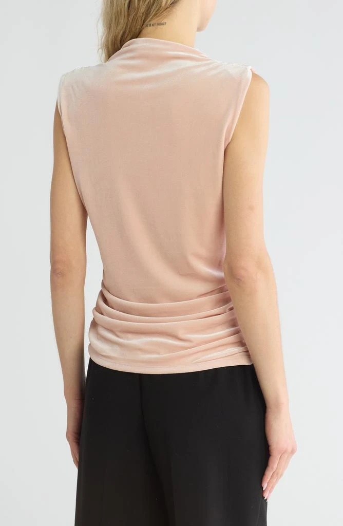 Melrose and Market Ruched Velvet Shell 2