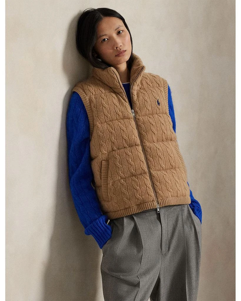 Ralph Lauren Cable Knit Puffer Vest 5