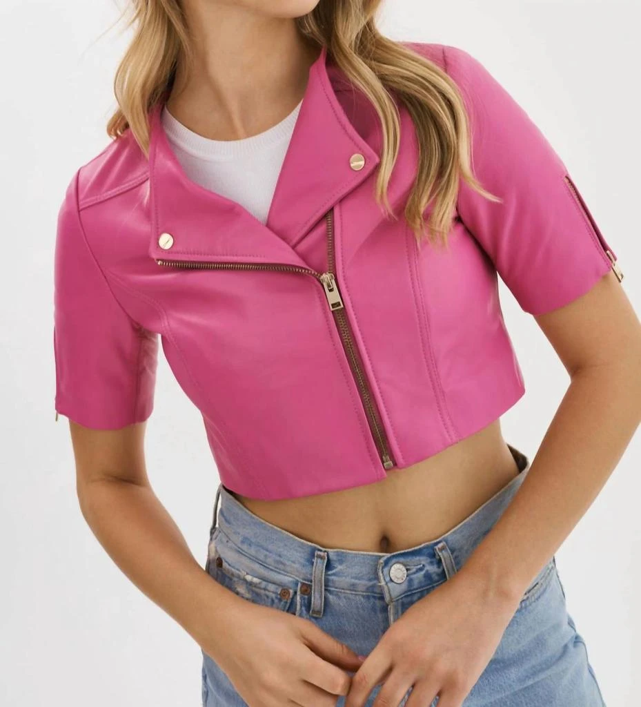 LaMarque Lamarque - Kirsi Cropped Biker Jacket 4