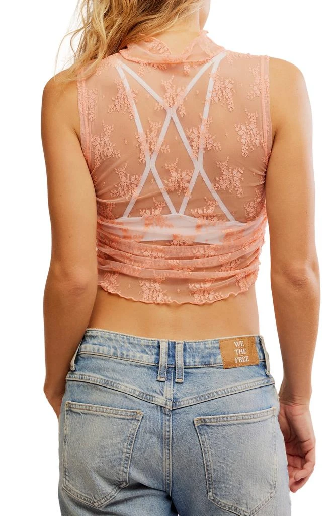 Free People Nice Try Sheer Lace Tank 2