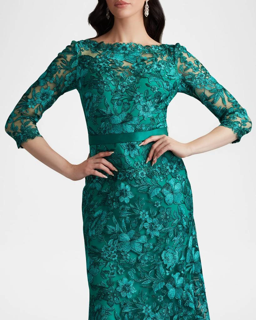 Bateau-Neck Embroidered Lace Gown  On Sale Now with Up to 60% Off |  Discover Exclusive Deals & Savings at BeyondStyle  Authentic Tadashi Shoji  women|women's clothing|gowns|Women|dresses with Limited-Time Discounts,  Free Shipping,