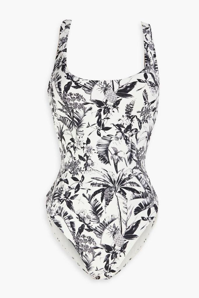 ONIA Rachel floral-print swimsuit