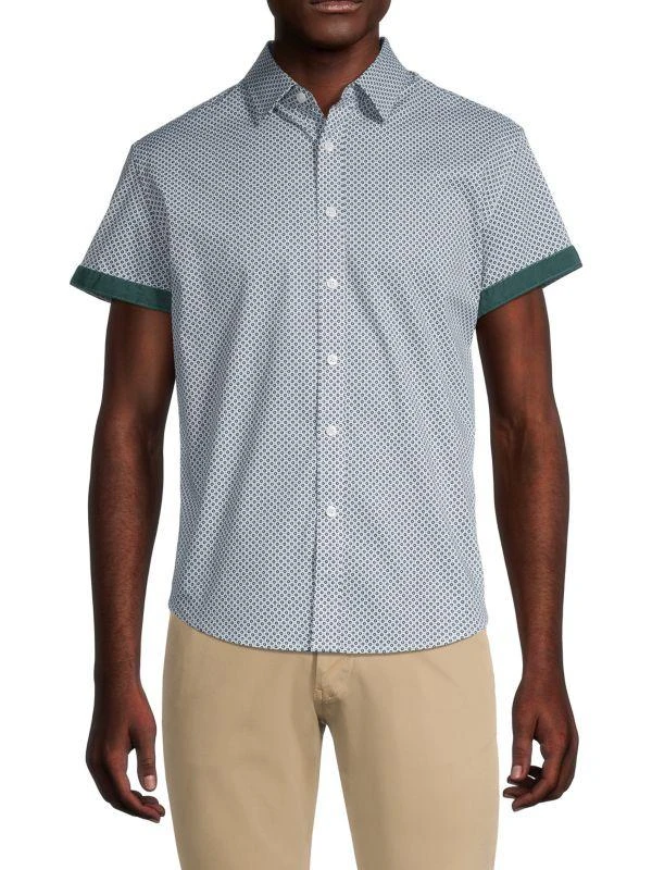 DUCHAMP LONDON Geometric-Print Shirt 1