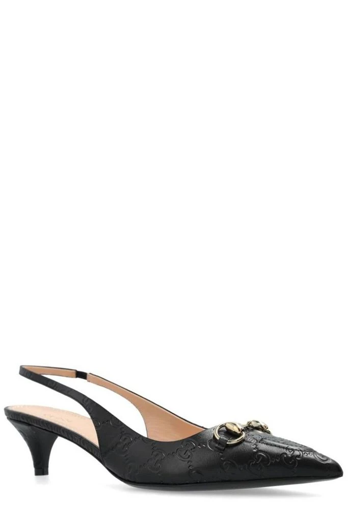 Gucci Gucci Horsebit Slingback Pumps from Cettire