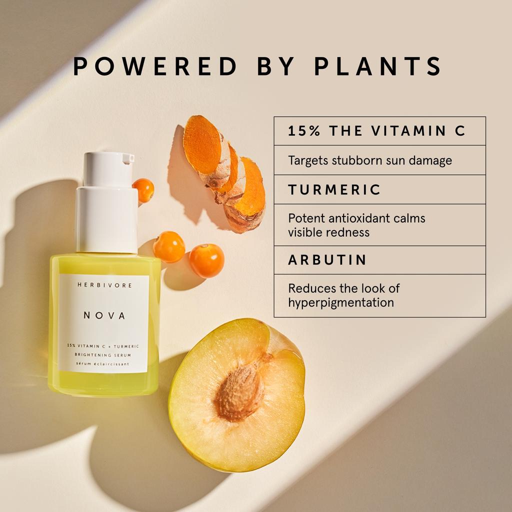Herbivore Botanicals Herbivore Botanicals Nova 15% Vitamin C and Turmeric Brightening Serum 30ml