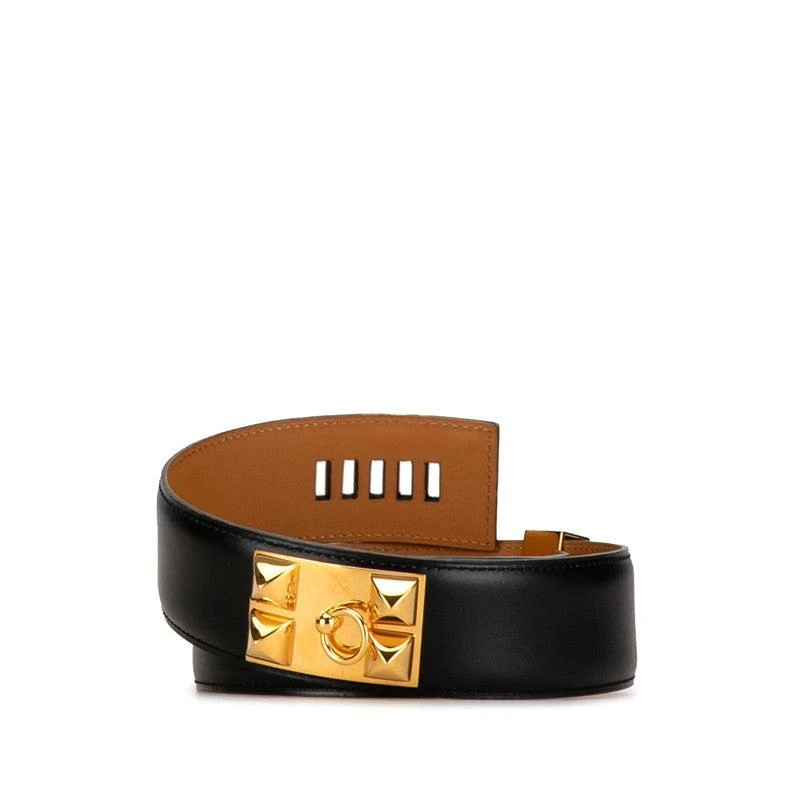 Hermes Hermes Collier de Chien Medor Belt Black Leather 3