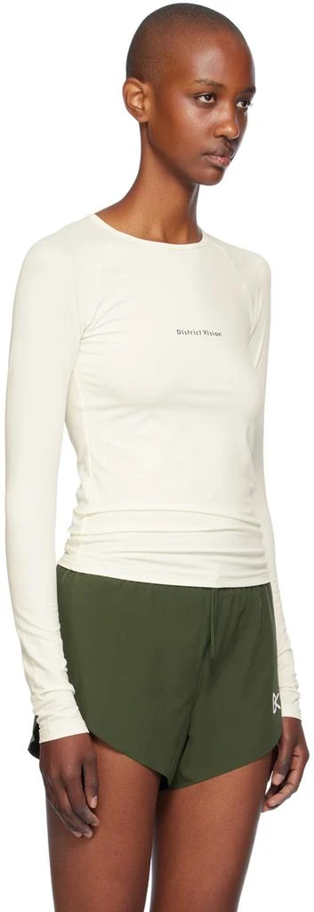 District Vision Off-White Lightweight Long Sleeve Sport T-Shirt 2