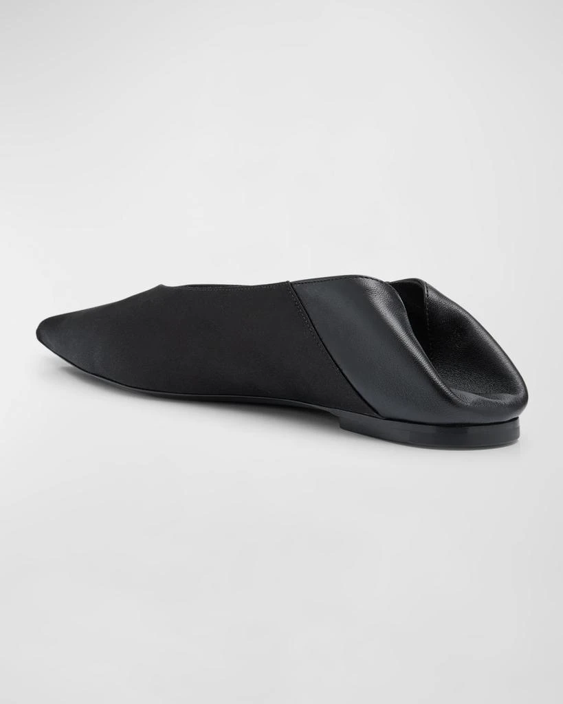 Yves Saint Laurent Carolyn Leather Slide Ballerina Flats 5