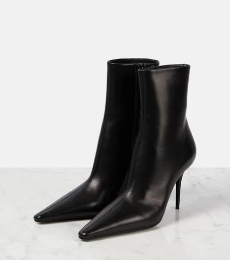 Yves Saint Laurent Ashley 90 leather booties 4