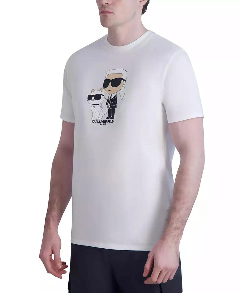 KARL LAGERFELD PARIS Men's Slim-Fit Karl & Choupette Graphic T-Shirt 3