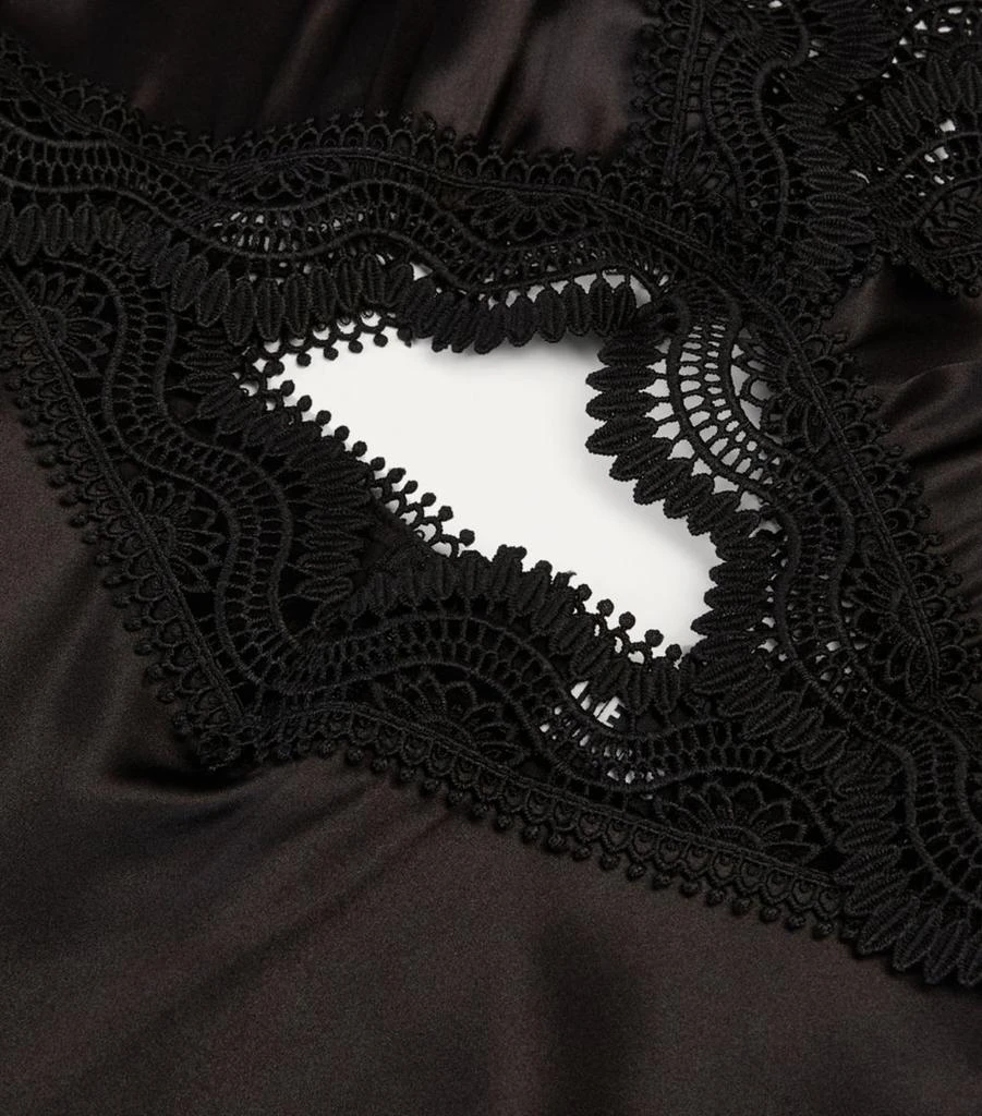 The Kooples Silk Lace-Trimmed Slip Dress 6