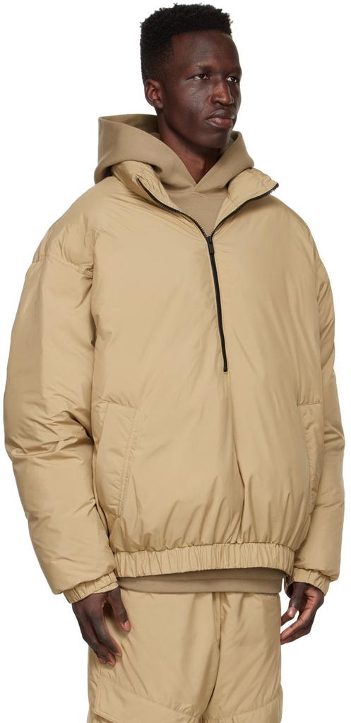Essentials Tan Polyester Jacket