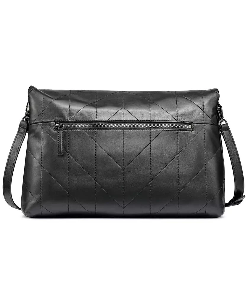 Karl Lagerfeld Paris Lavande Large Leather Shoulder Bag 7