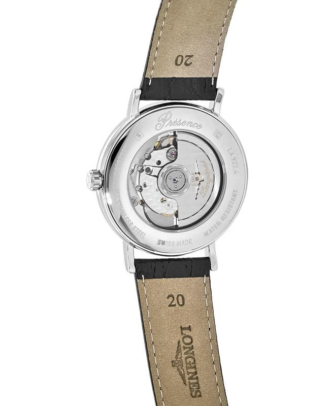 Longines Longines Presence Quartz Black Leather Strap Men's Watch L4.922.4.11.2 3