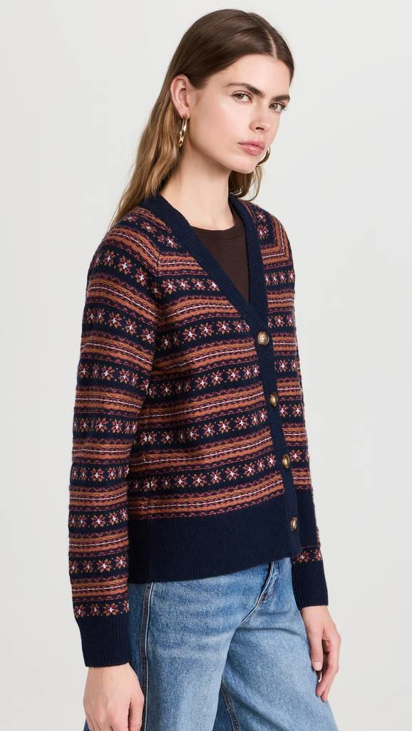 Faherty Highland Fair Isle Cardigan 3