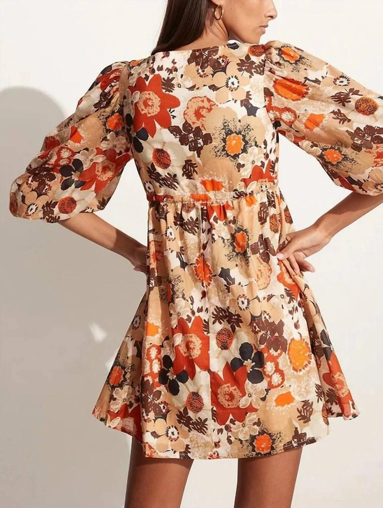 Faithfull the Brand Faria Mini Dress In Kaiya Floral Print 3