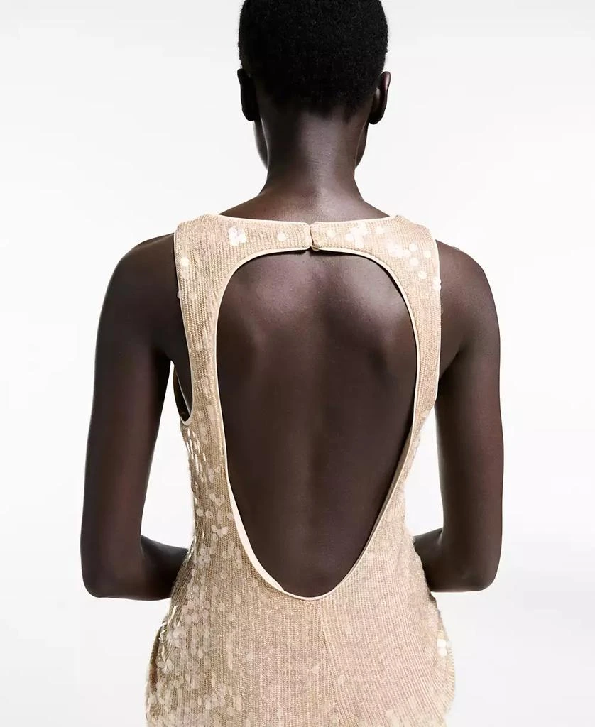 Mango Women's Scoop-Back Sequin Dress 3