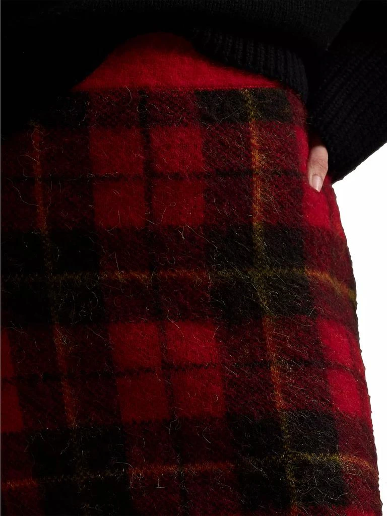 Ralph Lauren Check Alpaca-Blend Knit Miniskirt 5