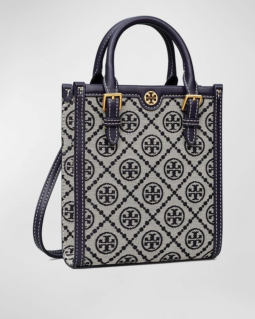 Tory Burch Mini T Monogram Jacquard North-South Tote Bag 2
