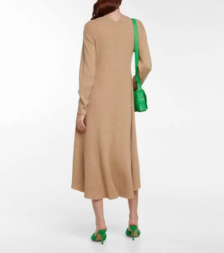 a line knit mini dress Fine Line Long Sleeve Knit Mini Dress White main image 0