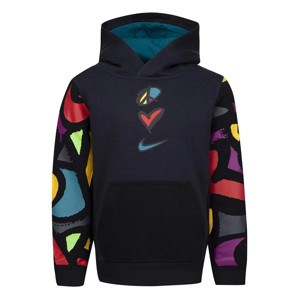NIKE Peace Love Swoosh Hoodie (Big Kids) 1