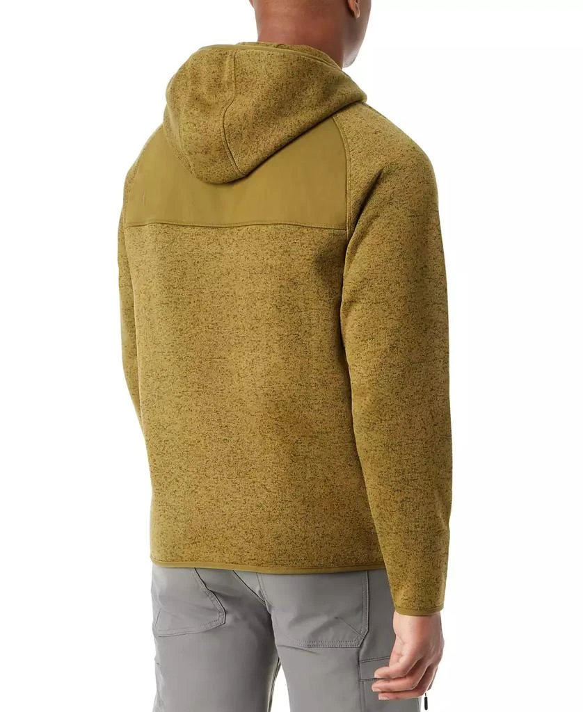 BASS OUTDOOR Men
s Regular-Fit Mixed-Media 1/4-Snap Hoodie 4